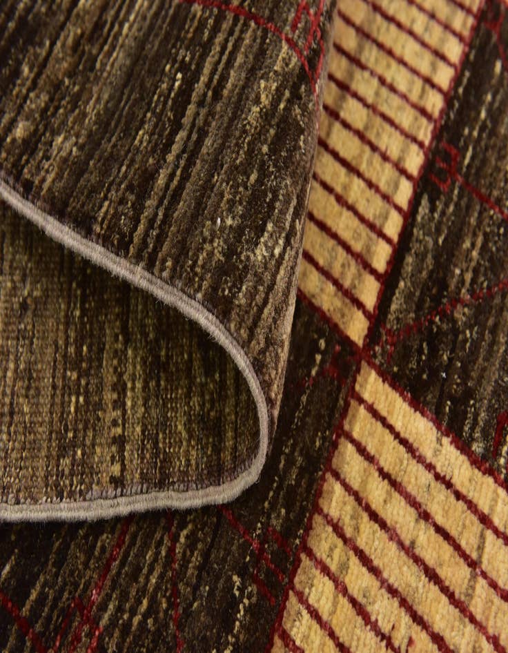 Detail image of 5' 9 x 8'  Hand Knotted Kashkuli Gabbeh Wool Rug