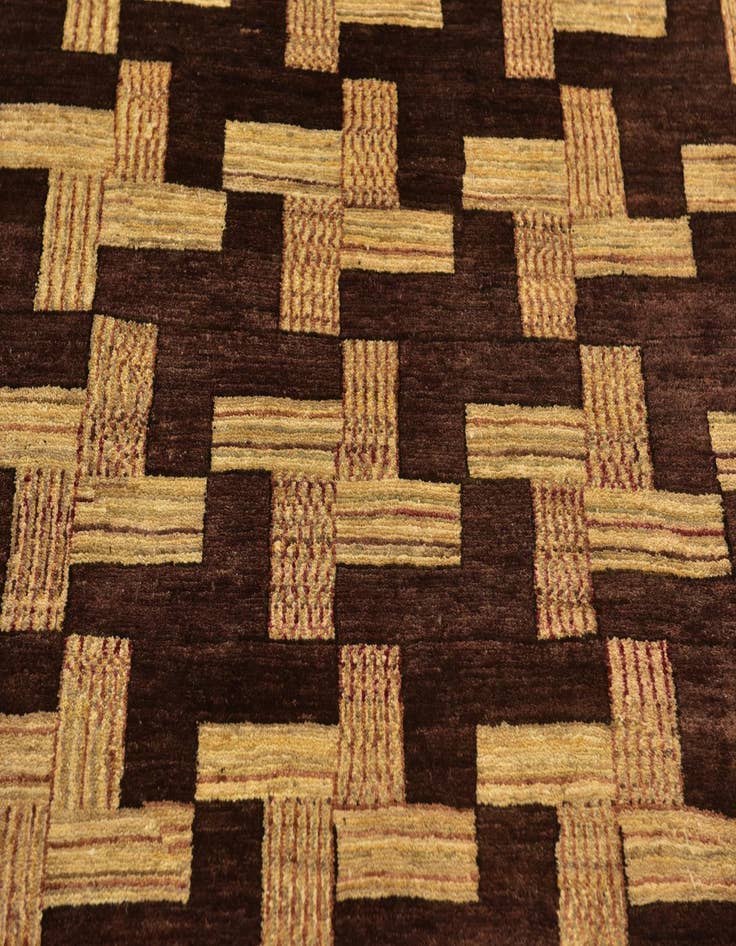 Detail image of 6' 2 x 8' 8  Hand Knotted Kashkuli Gabbeh Wool Rug