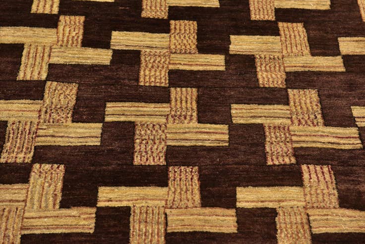 Detail image of 6' 2 x 8' 8 Hand Knotted Kashkuli Gabbeh Wool Rug