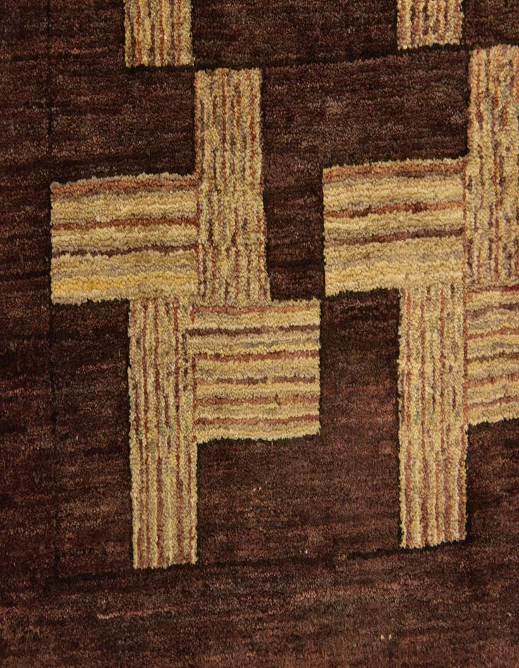 Detail image of 6' 2 x 8' 8  Hand Knotted Kashkuli Gabbeh Wool Rug