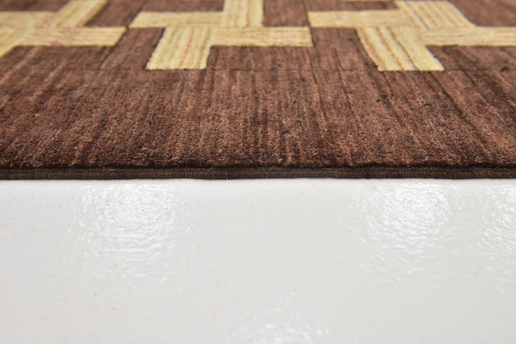 6' 2 x 8' 8 Hand Knotted Kashkuli Gabbeh Wool Rug