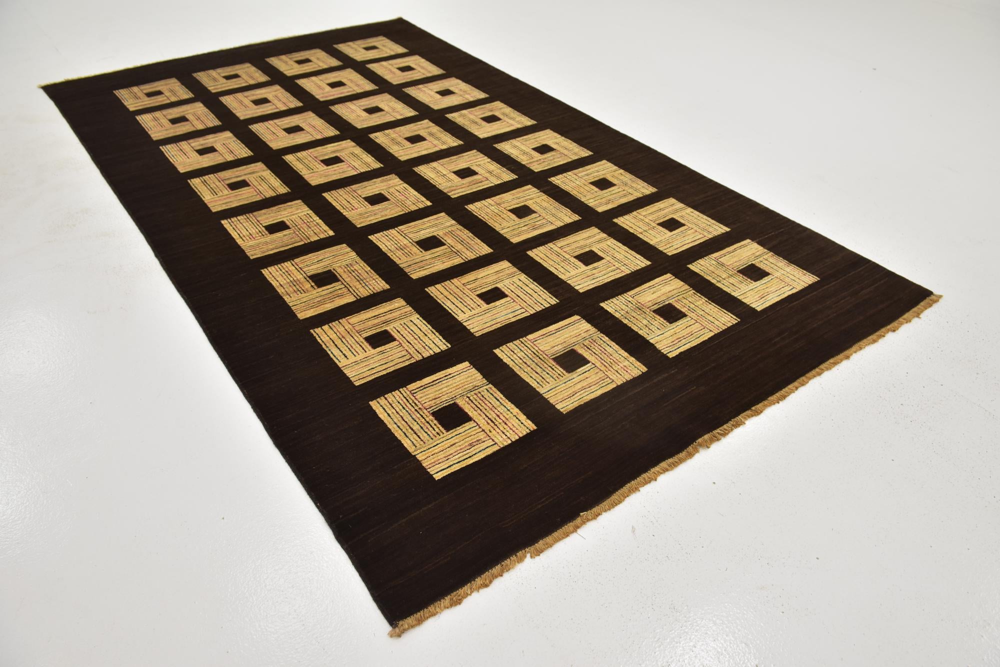 5' 9 x 9' 10 Hand Knotted Kashkuli Gabbeh Wool Rug