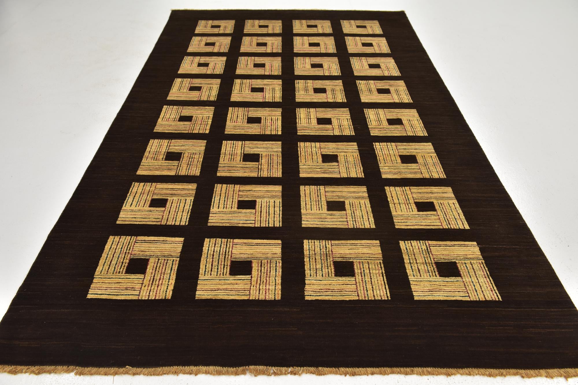 5' 9 x 9' 10 Hand Knotted Kashkuli Gabbeh Wool Rug