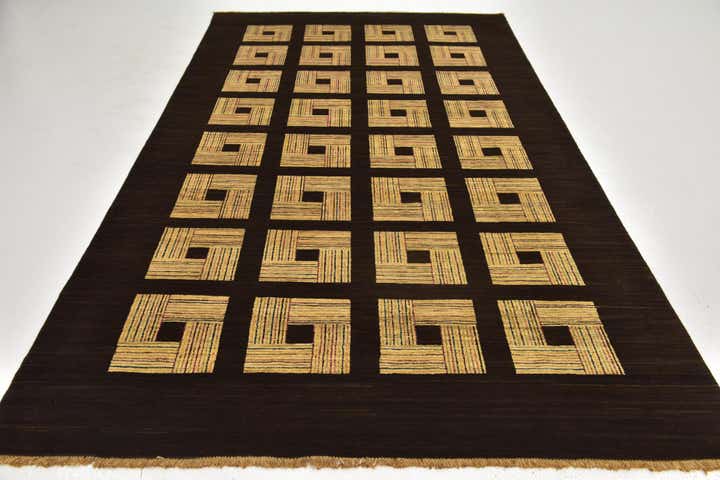 5' 9 x 9' 10 Hand Knotted Kashkuli Gabbeh Wool Rug