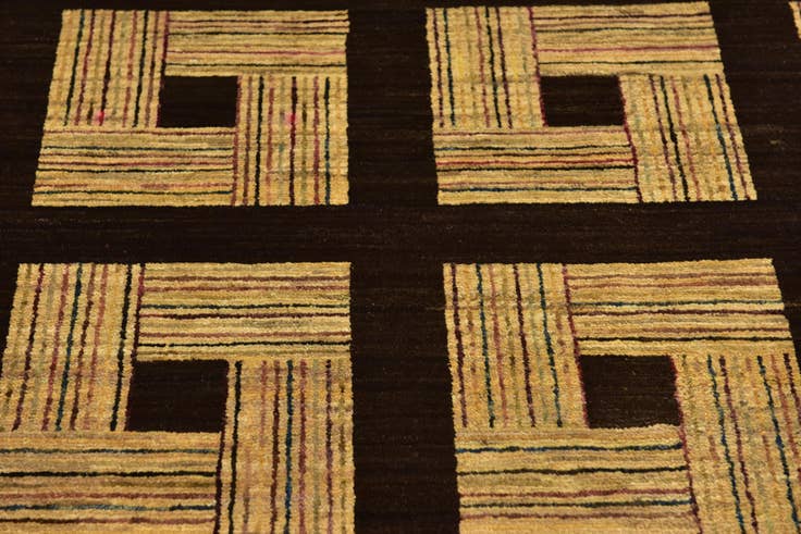 Detail image of 5' 9 x 9' 10 Hand Knotted Kashkuli Gabbeh Wool Rug