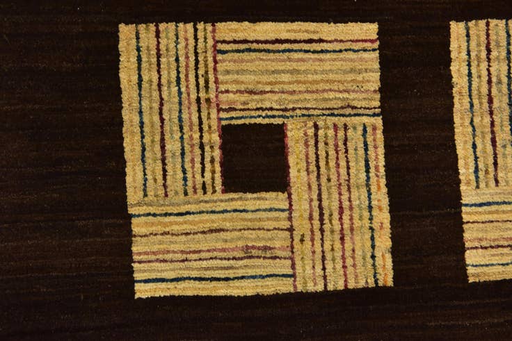 Detail image of 5' 9 x 9' 10 Hand Knotted Kashkuli Gabbeh Wool Rug