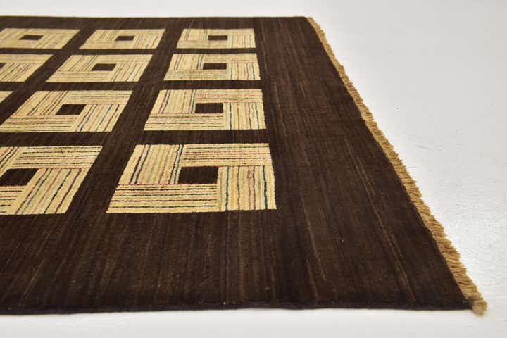 5' 9 x 9' 10 Hand Knotted Kashkuli Gabbeh Wool Rug