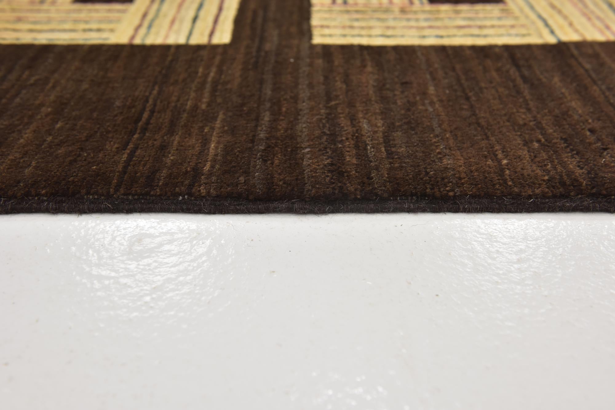 5' 9 x 9' 10 Hand Knotted Kashkuli Gabbeh Wool Rug