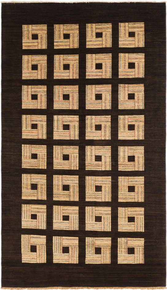 Detail image of 5' 9 x 9' 10 Hand Knotted Kashkuli Gabbeh Wool Rug