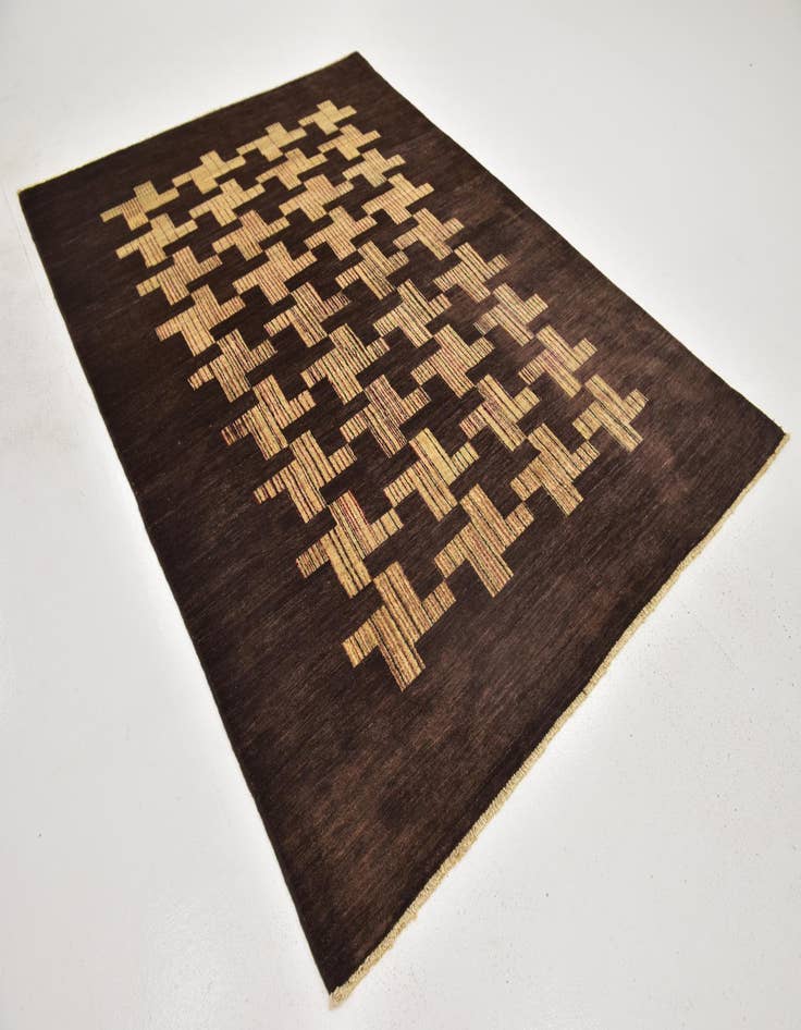 Detail image of 6' x 8' 8 Hand Knotted Kashkuli Gabbeh Wool Rug