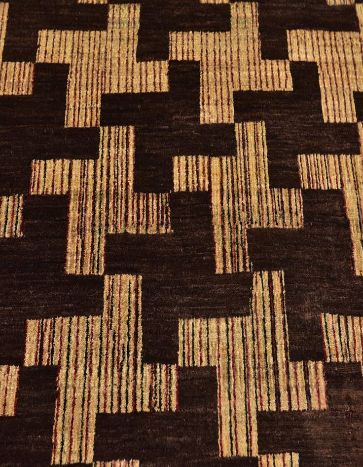 Detail image of 6' x 8' 8 Hand Knotted Kashkuli Gabbeh Wool Rug