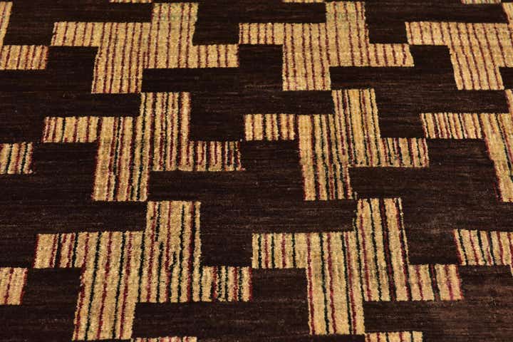 6' x 8' 8 Hand Knotted Kashkuli Gabbeh Wool Rug