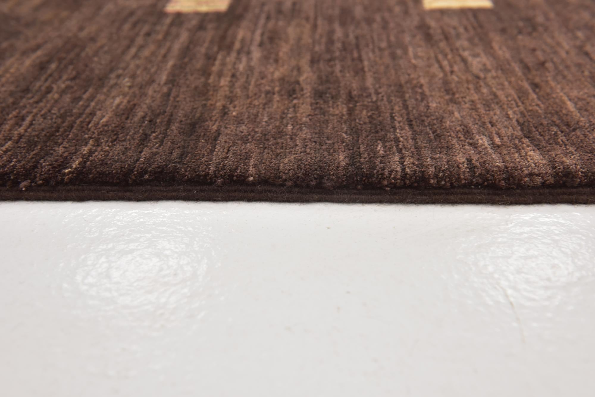 6' x 8' 8 Hand Knotted Kashkuli Gabbeh Wool Rug
