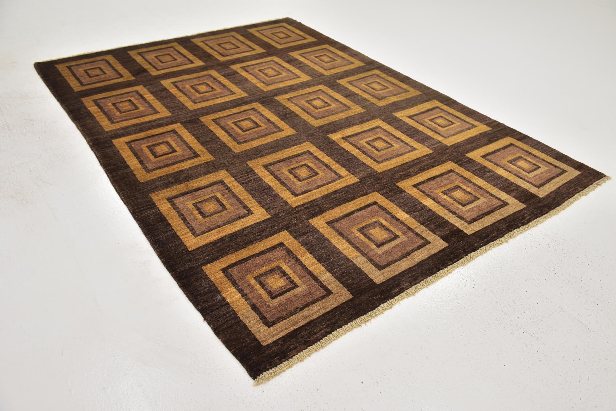 6' x 8' 2 Hand Knotted Kashkuli Gabbeh Wool Rug
