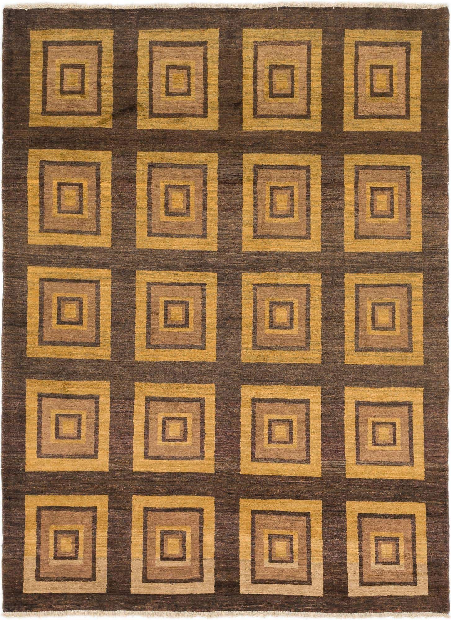 6' x 8' 2 Hand Knotted Kashkuli Gabbeh Wool Rug