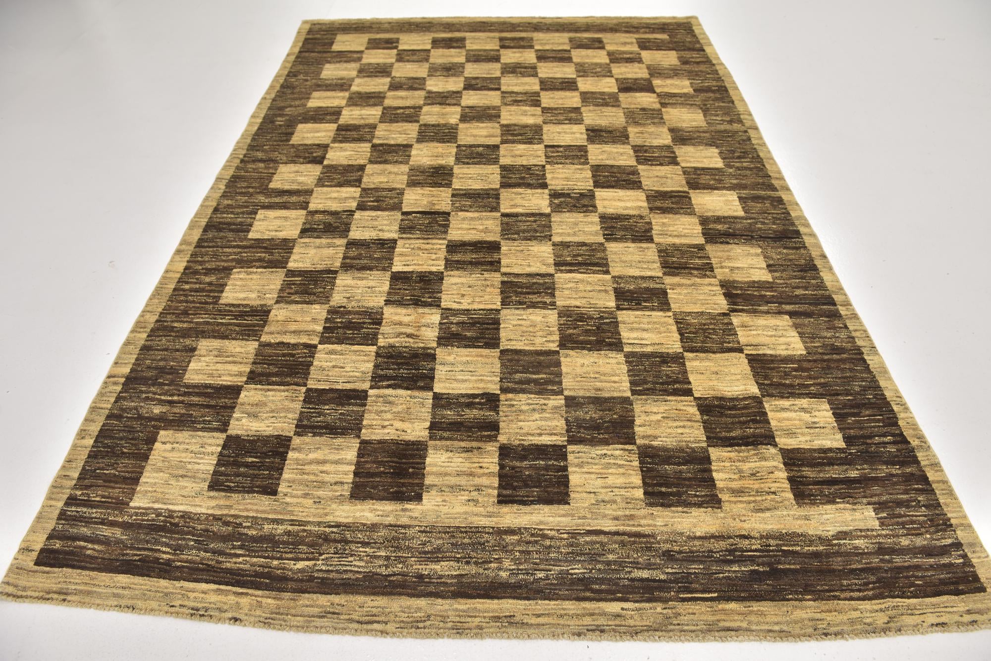 6' 6 x 9' 8 Hand Knotted Kashkuli Gabbeh Wool Rug