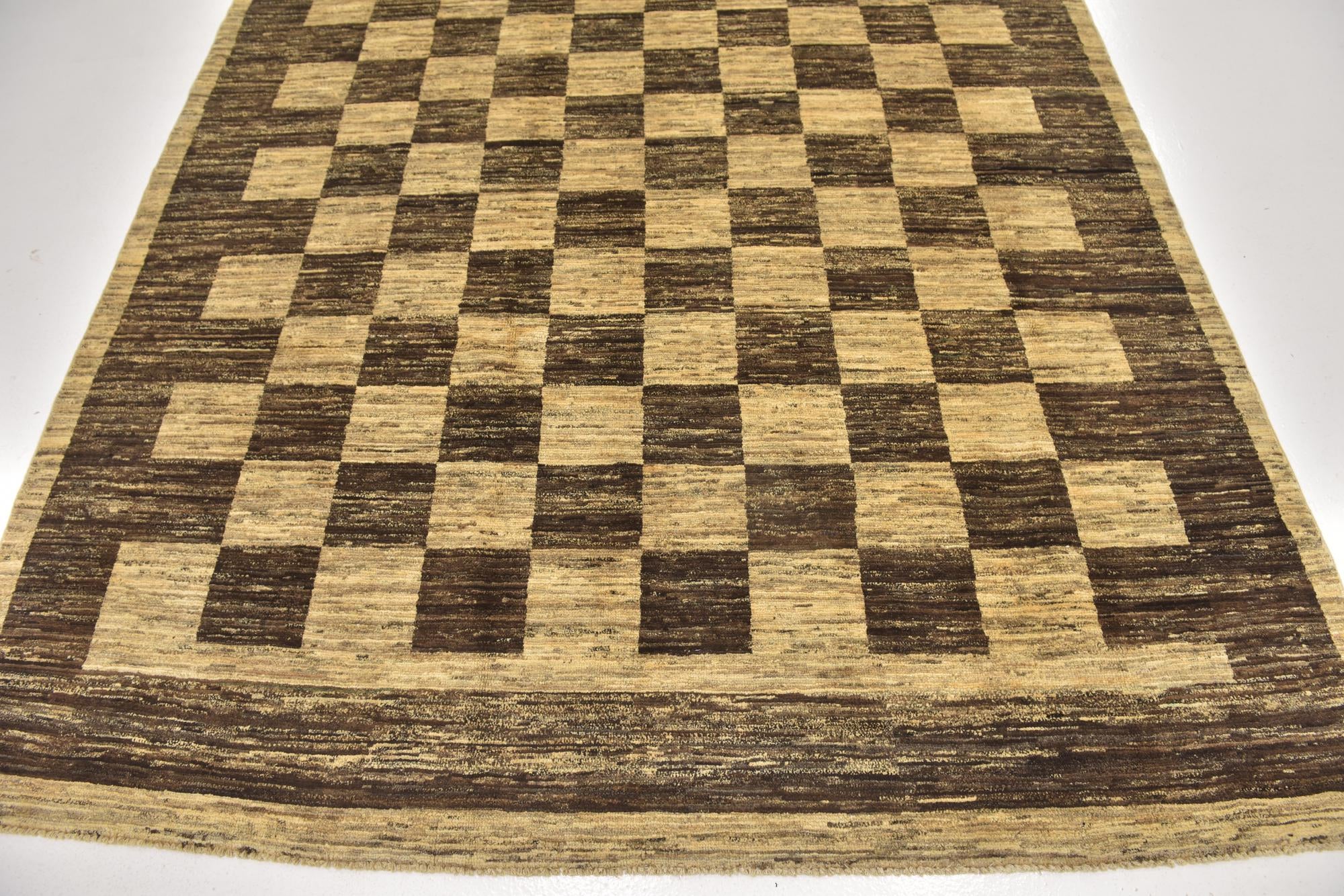 6' 6 x 9' 8 Hand Knotted Kashkuli Gabbeh Wool Rug