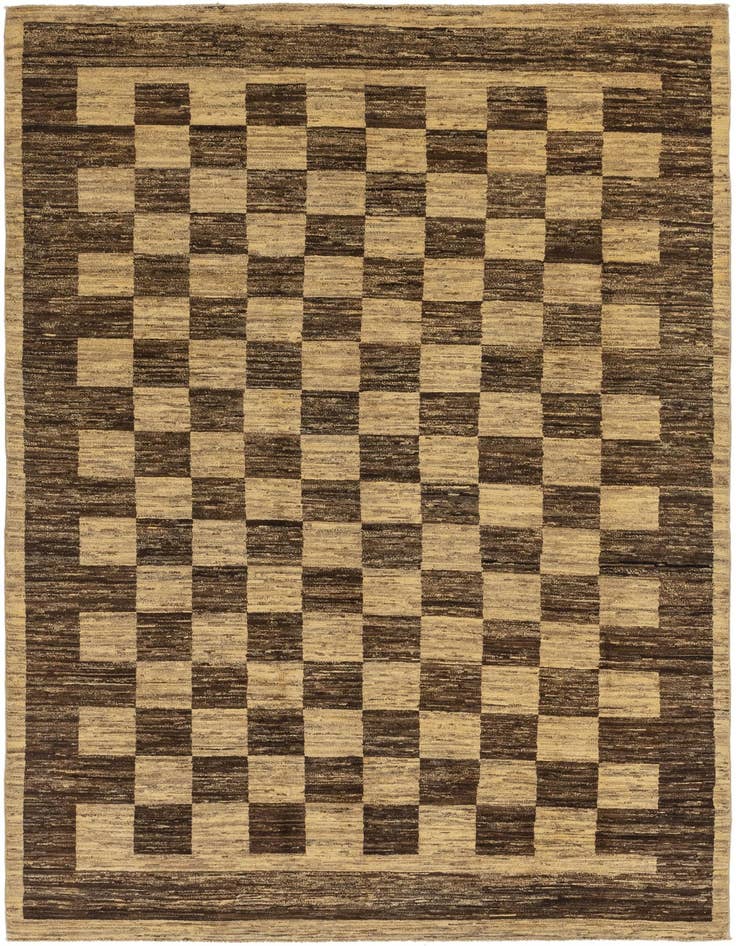 Detail image of 6' 6 x 9' 8 Hand Knotted Kashkuli Gabbeh Wool Rug