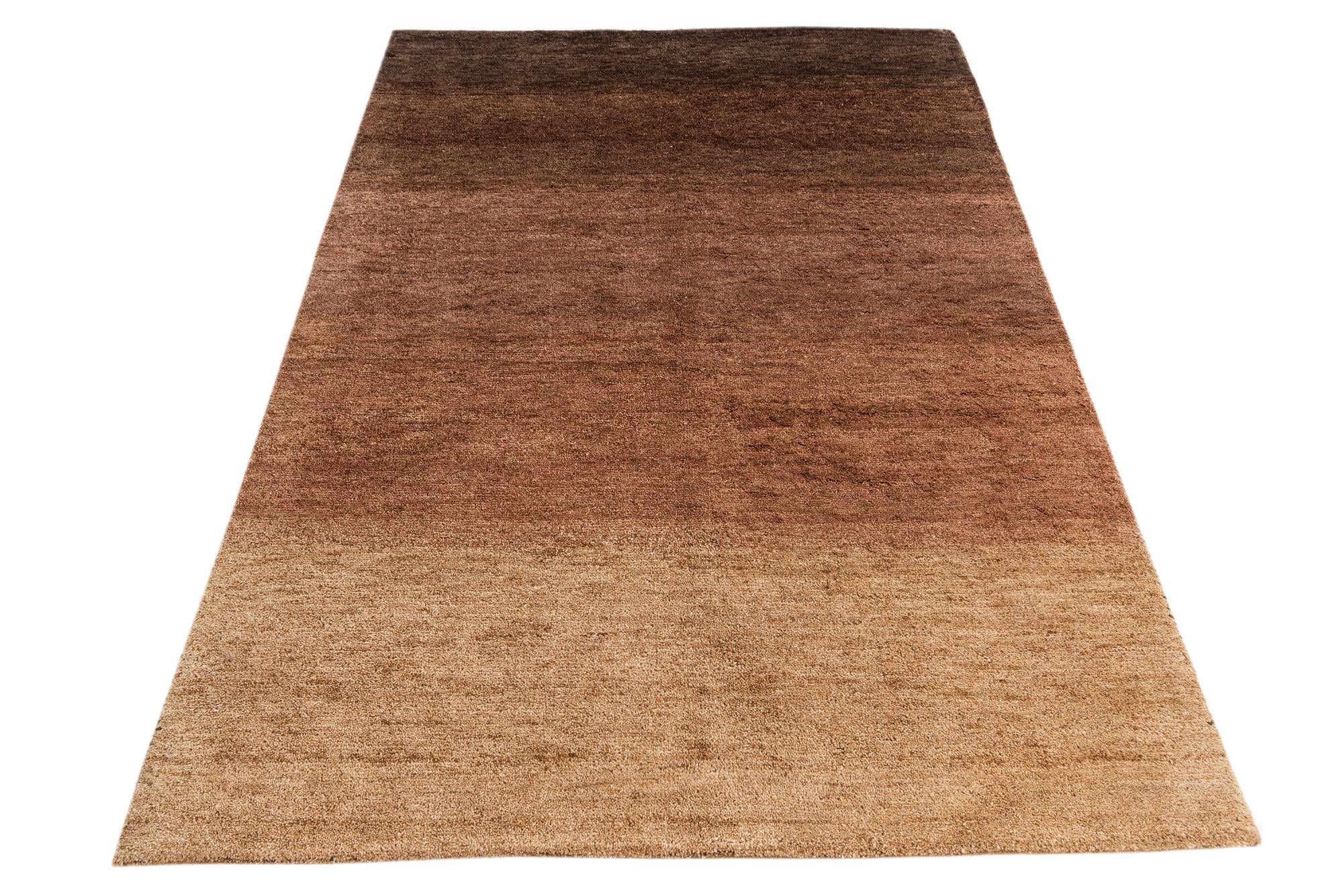 4' 8 x 6' 6 Hand Knotted Kashkuli Gabbeh Wool Rug