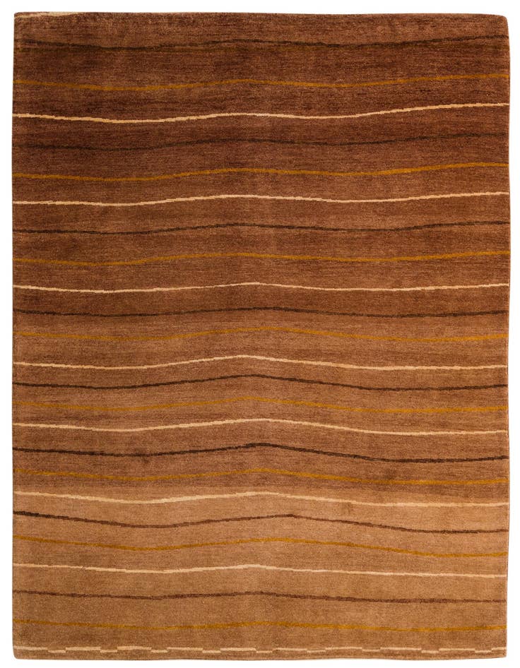 Detail image of 5' 6 x 8' Hand Knotted Kashkuli Gabbeh Oriental Wool Rug