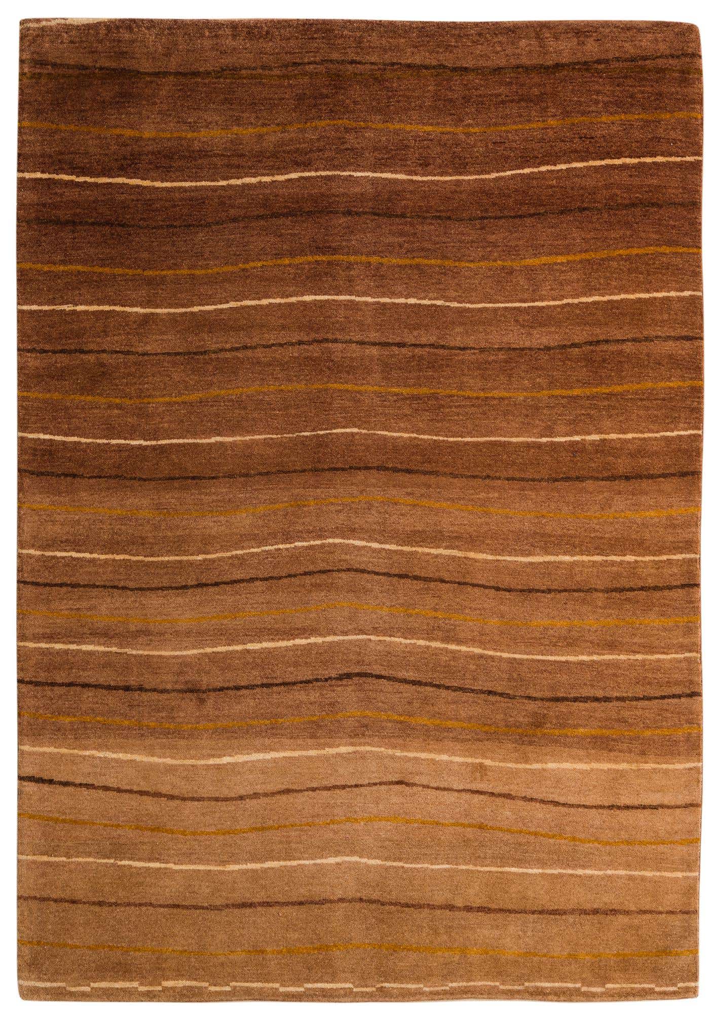 5' 6 x 8' Hand Knotted Kashkuli Gabbeh Oriental Wool Rug