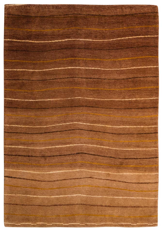 Detail image of 5' 6 x 8' Hand Knotted Kashkuli Gabbeh Oriental Wool Rug