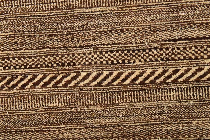 Detail image of 4' 7 x 6' 9 Hand Knotted Kashkuli Gabbeh Oriental Wool Rug