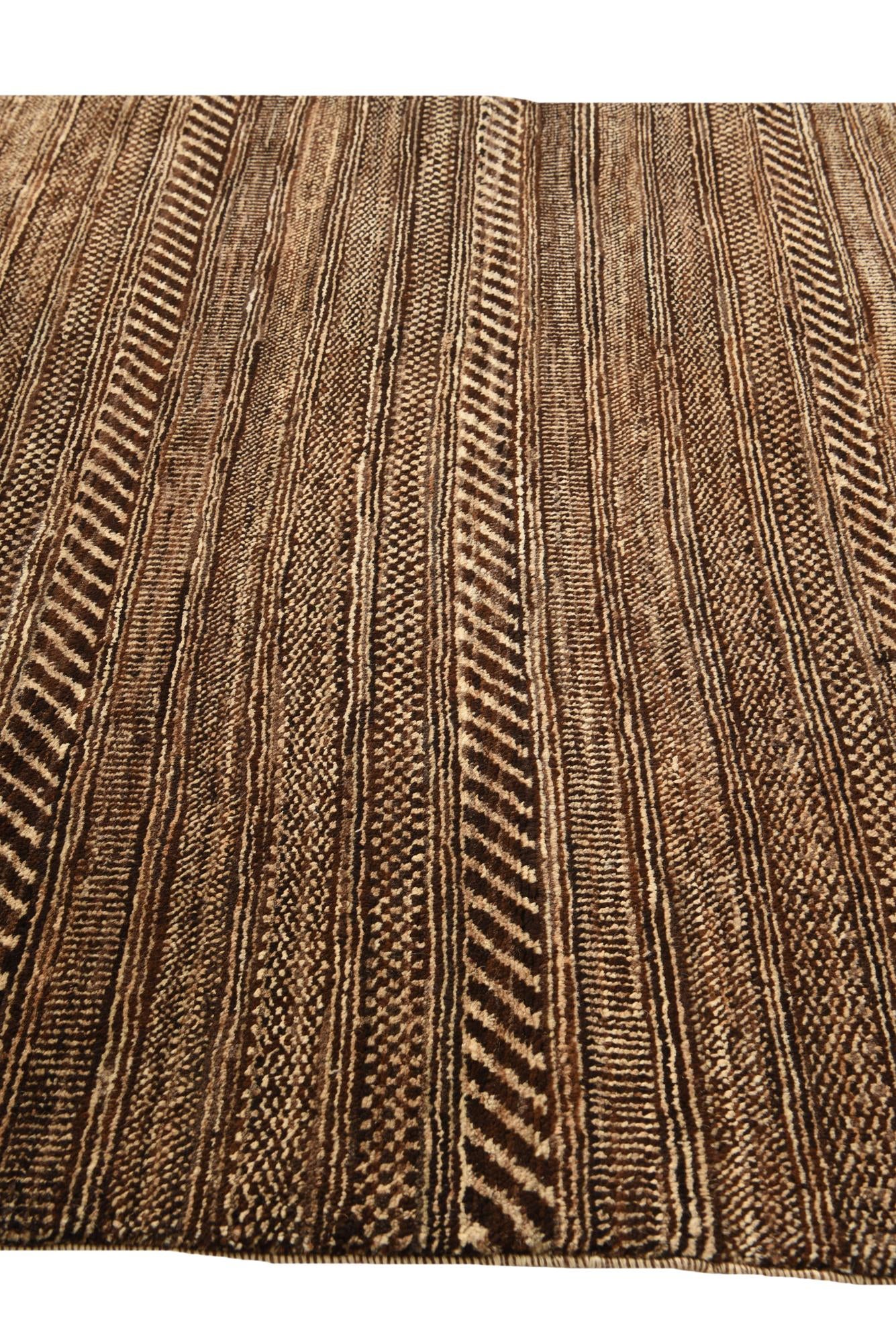 4' 5 x 6' 8 Hand Knotted Kashkuli Gabbeh Oriental Wool Rug