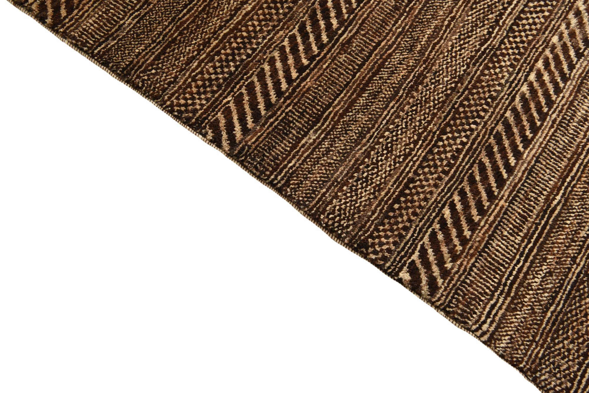 4' 5 x 6' 8 Hand Knotted Kashkuli Gabbeh Oriental Wool Rug