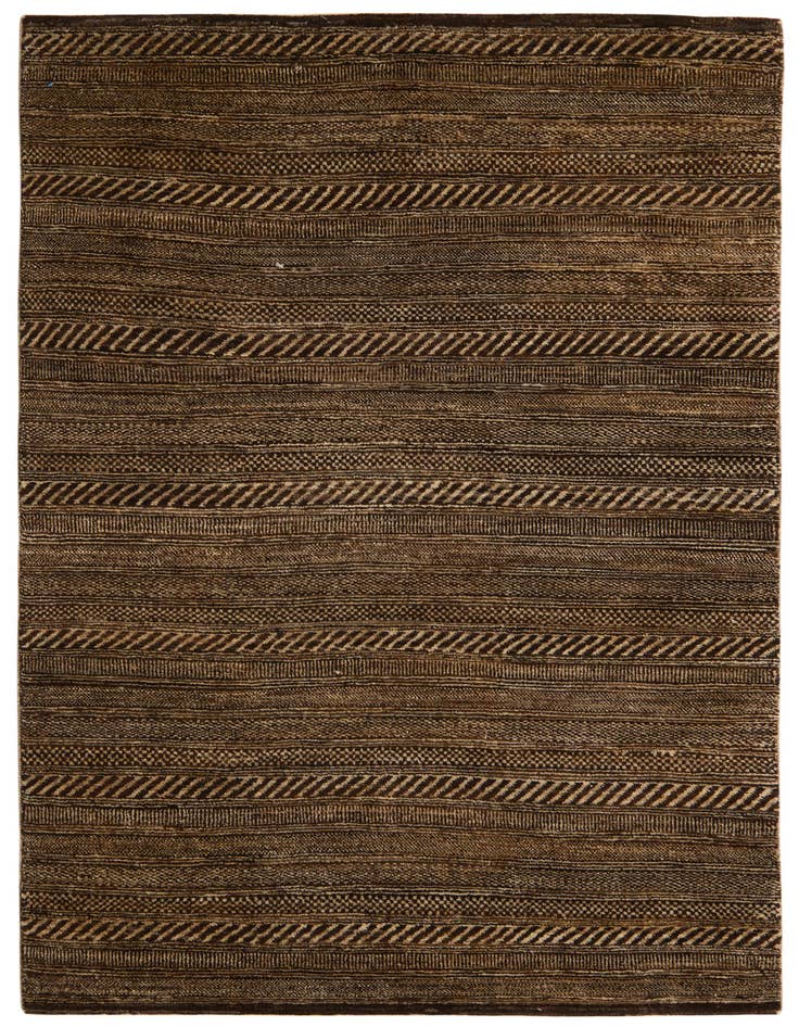 Detail image of 4' 5 x 6' 8 Hand Knotted Kashkuli Gabbeh Oriental Wool Rug