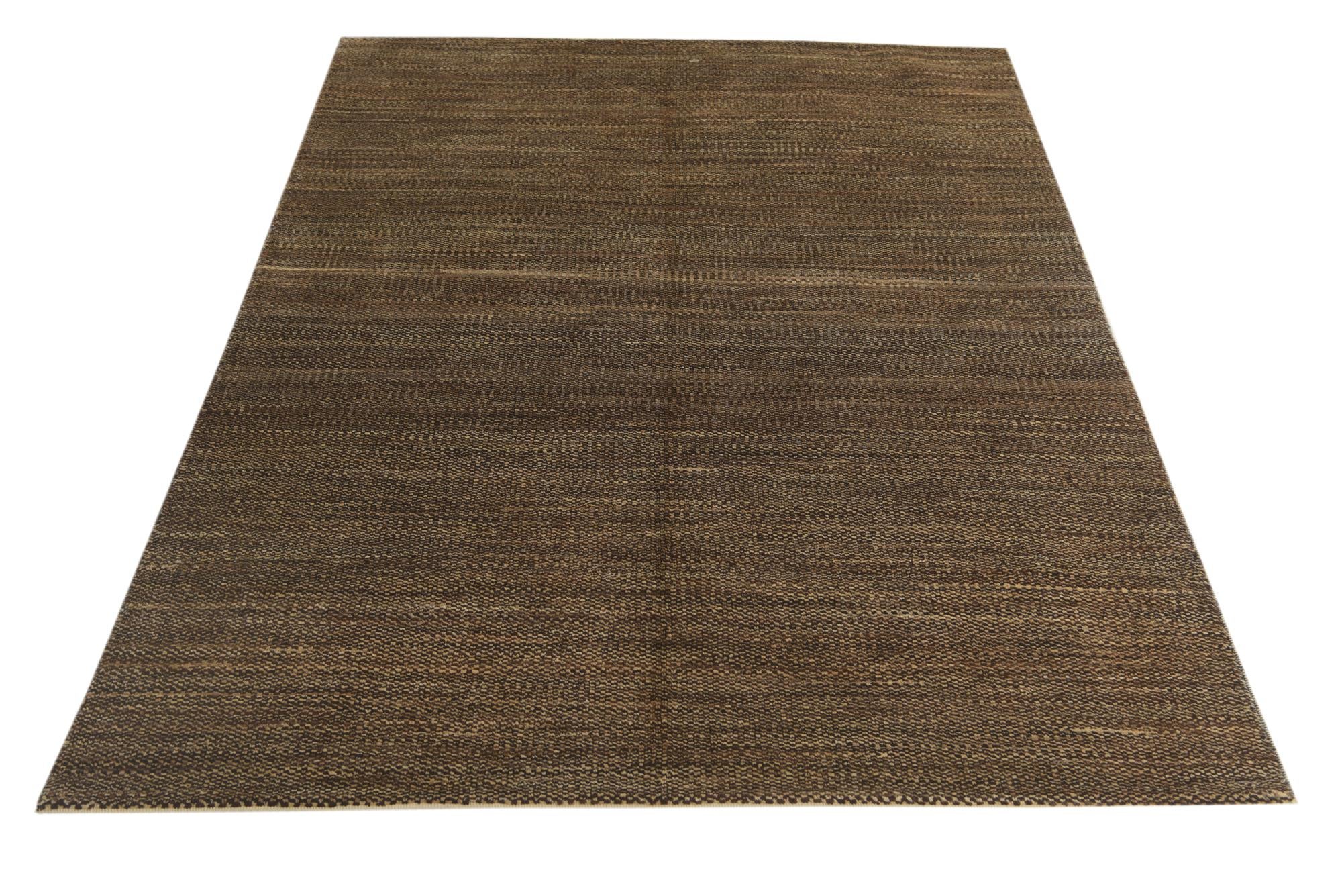 4' 7 x 6' 6 Hand Knotted Kashkuli Gabbeh Wool Rug