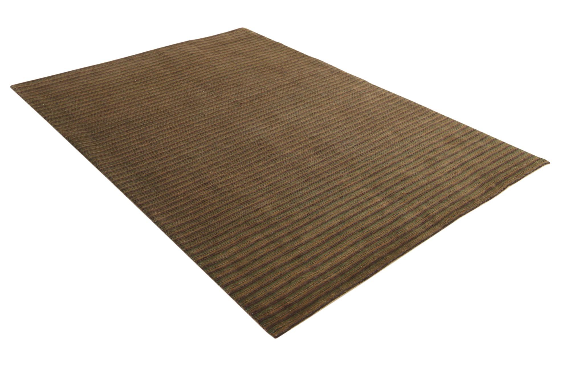 5' 8 x 8' Hand Knotted Kashkuli Gabbeh Wool Rug