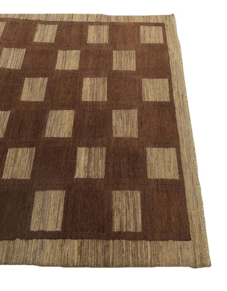 Detail image of 4' 6 x 7' 2  Hand Knotted Kashkuli Gabbeh Oriental Wool Rug