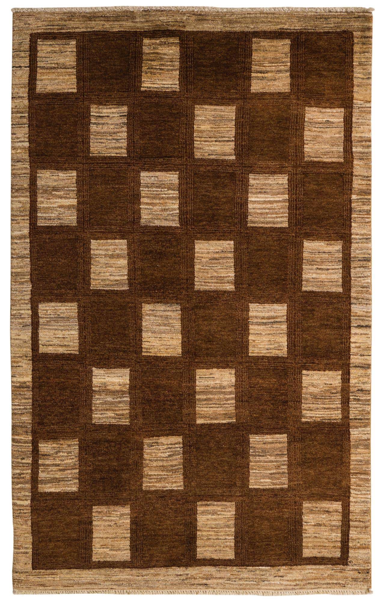 4' 6 x 7' 2 Hand Knotted Kashkuli Gabbeh Oriental Wool Rug
