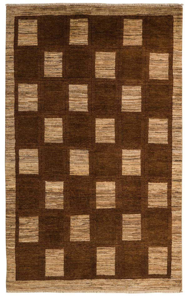 Detail image of 4' 6 x 7' 2 Hand Knotted Kashkuli Gabbeh Oriental Wool Rug