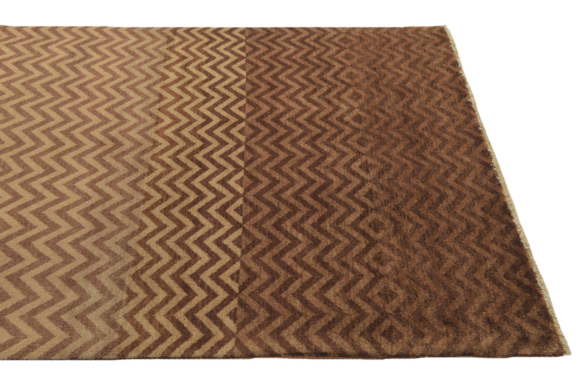 4' 7 x 6' 5 Hand Knotted Kashkuli Gabbeh Oriental Wool Rug