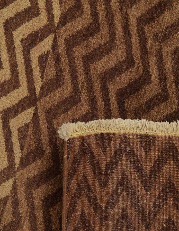 Detail image of 4' 7 x 6' 5  Hand Knotted Kashkuli Gabbeh Oriental Wool Rug