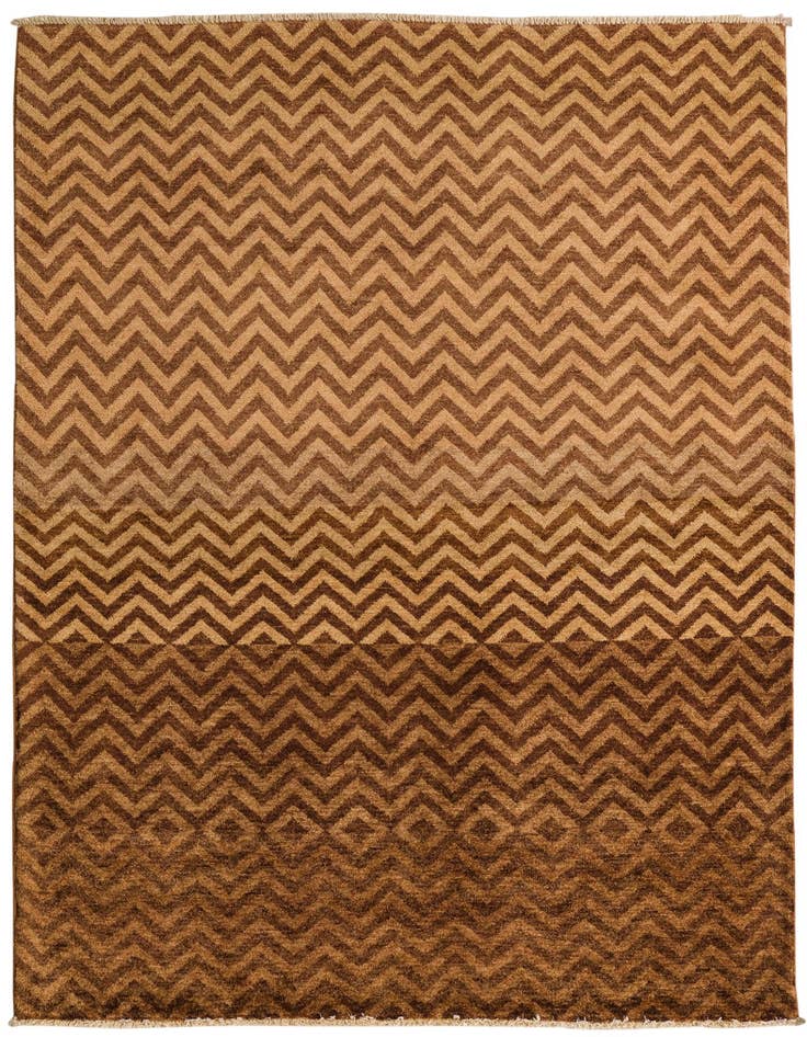 Detail image of 4' 7 x 6' 5 Hand Knotted Kashkuli Gabbeh Oriental Wool Rug