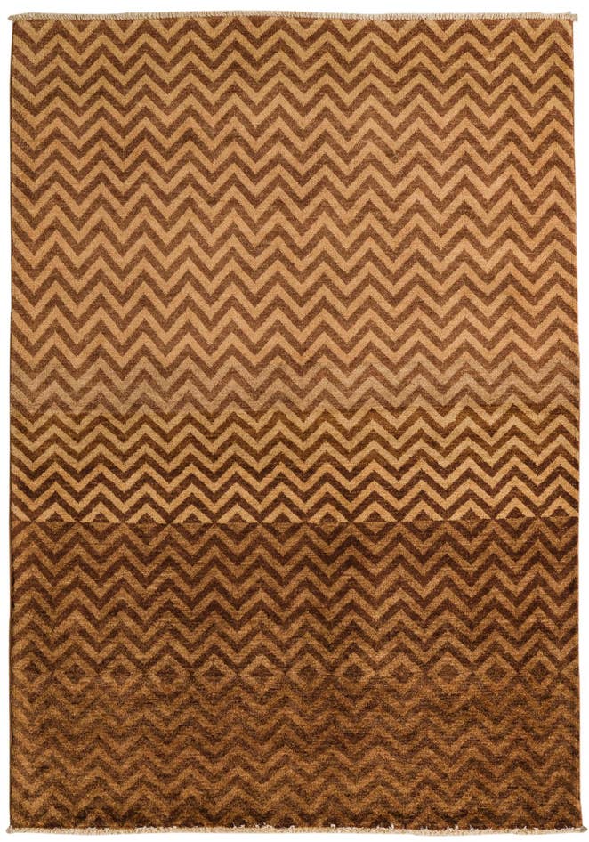 Detailansicht von 140cm x 195cm Handgeknüpft Kashkuli Gabbeh Orientalisch Wolle Teppich