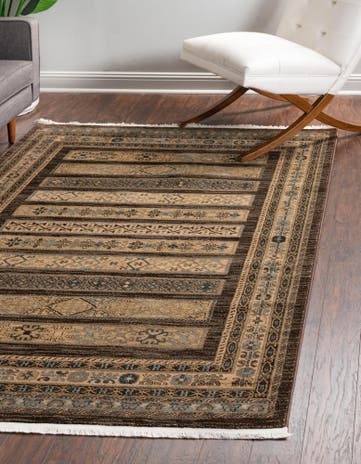 Brown Kashkuli Gabbeh Rug
