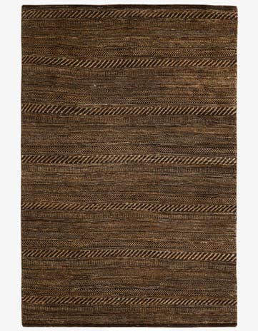4' 5 x 6' 8 Hand Knotted Kashkuli Gabbeh Oriental Wool Rug