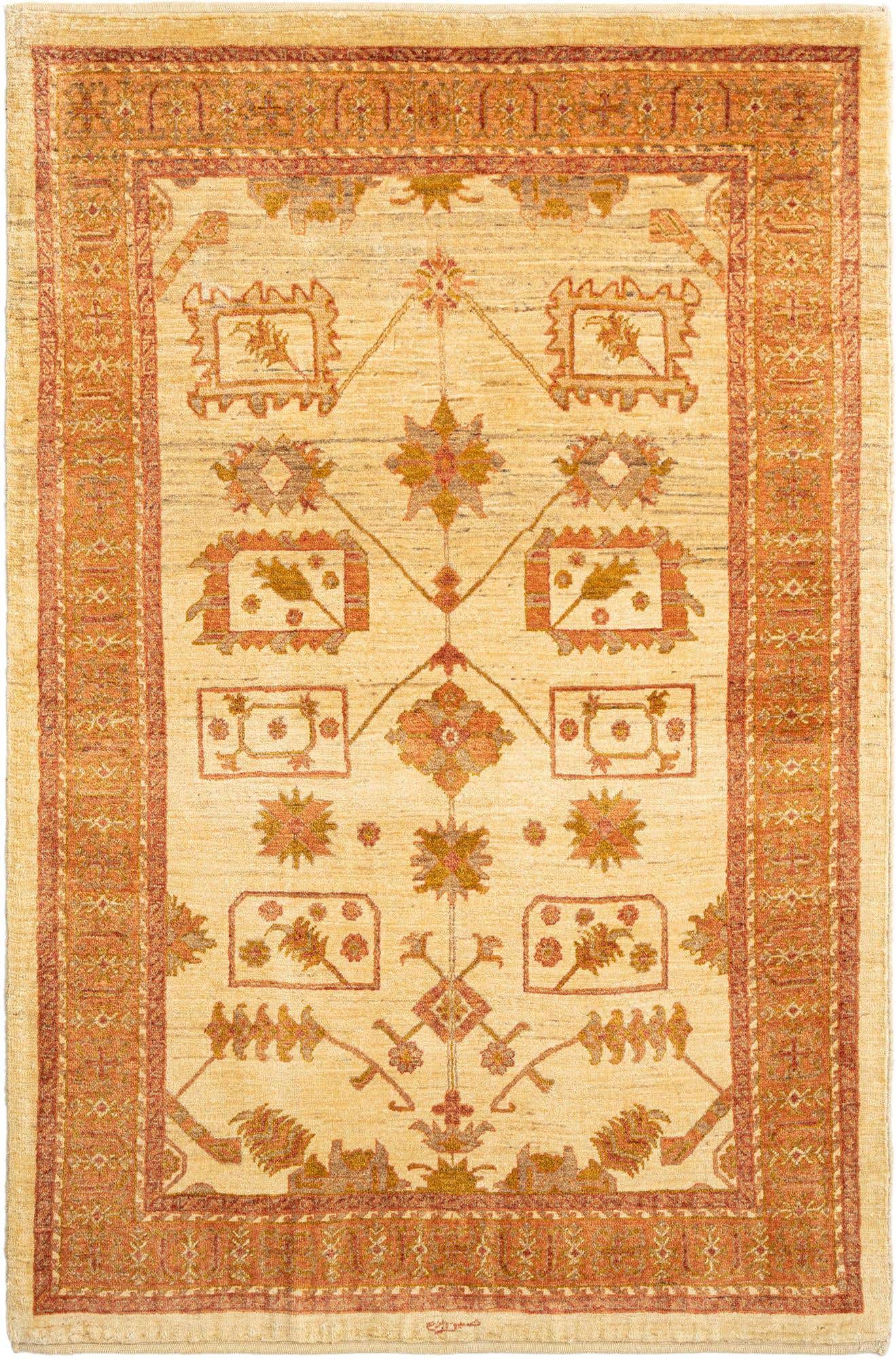 3' 7 x 5' 5 Kashkuli Wool Rug
