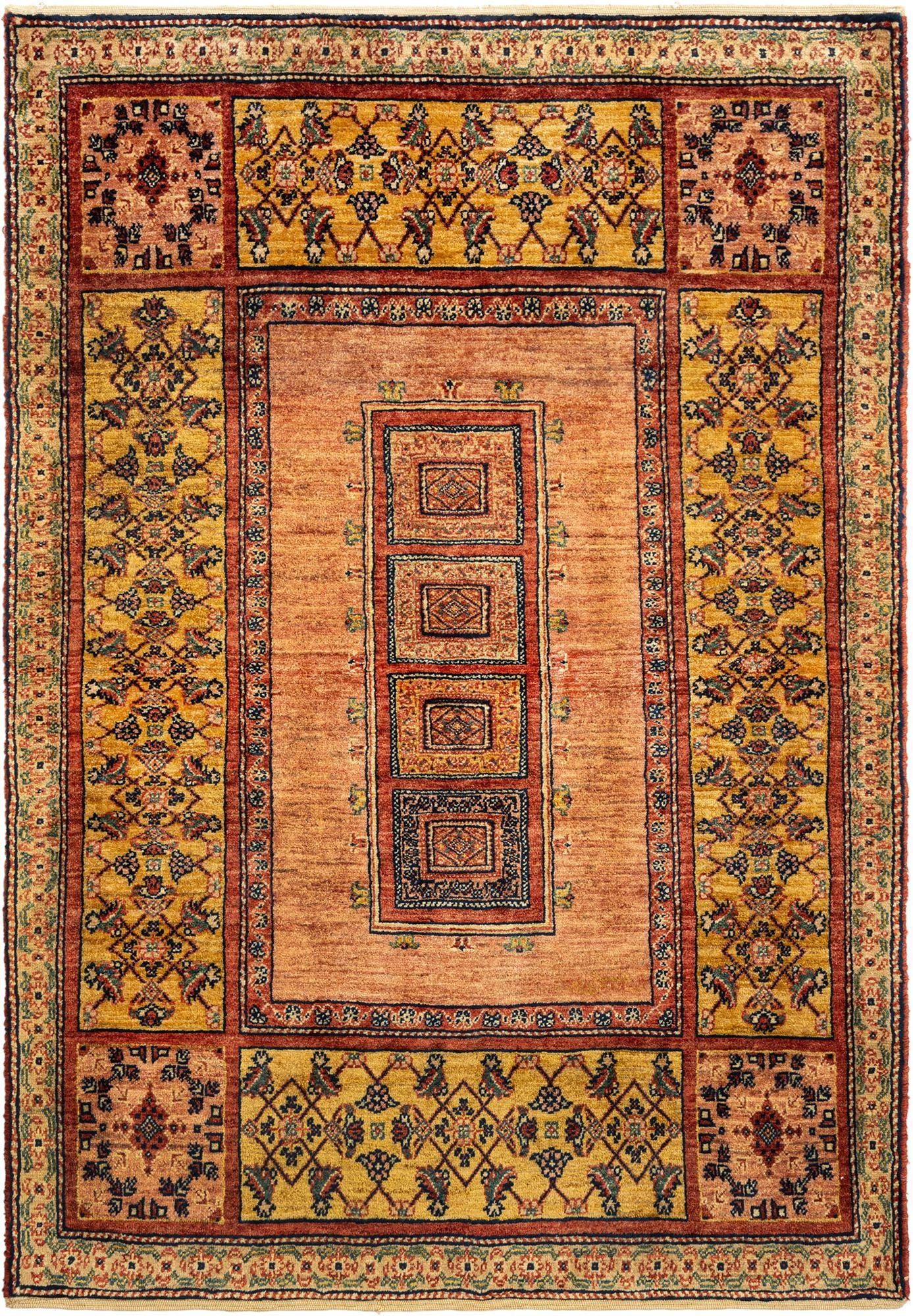 3' 7 x 5' 3 Kashkuli Wool Rug