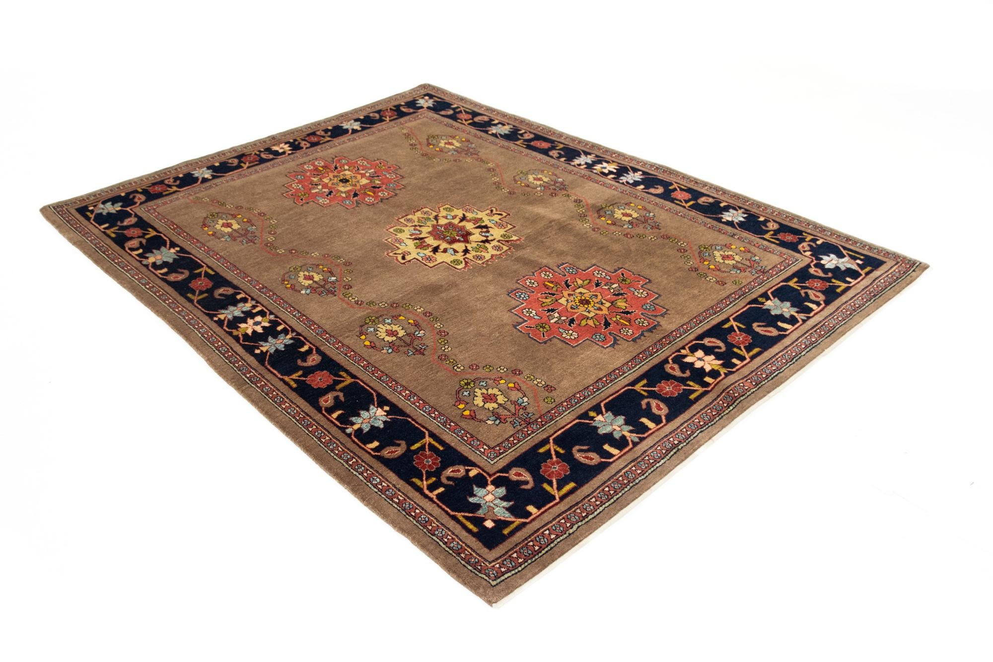 5' 9 x 7' 7 Hand Knotted Kashkuli Persian Wool Rug