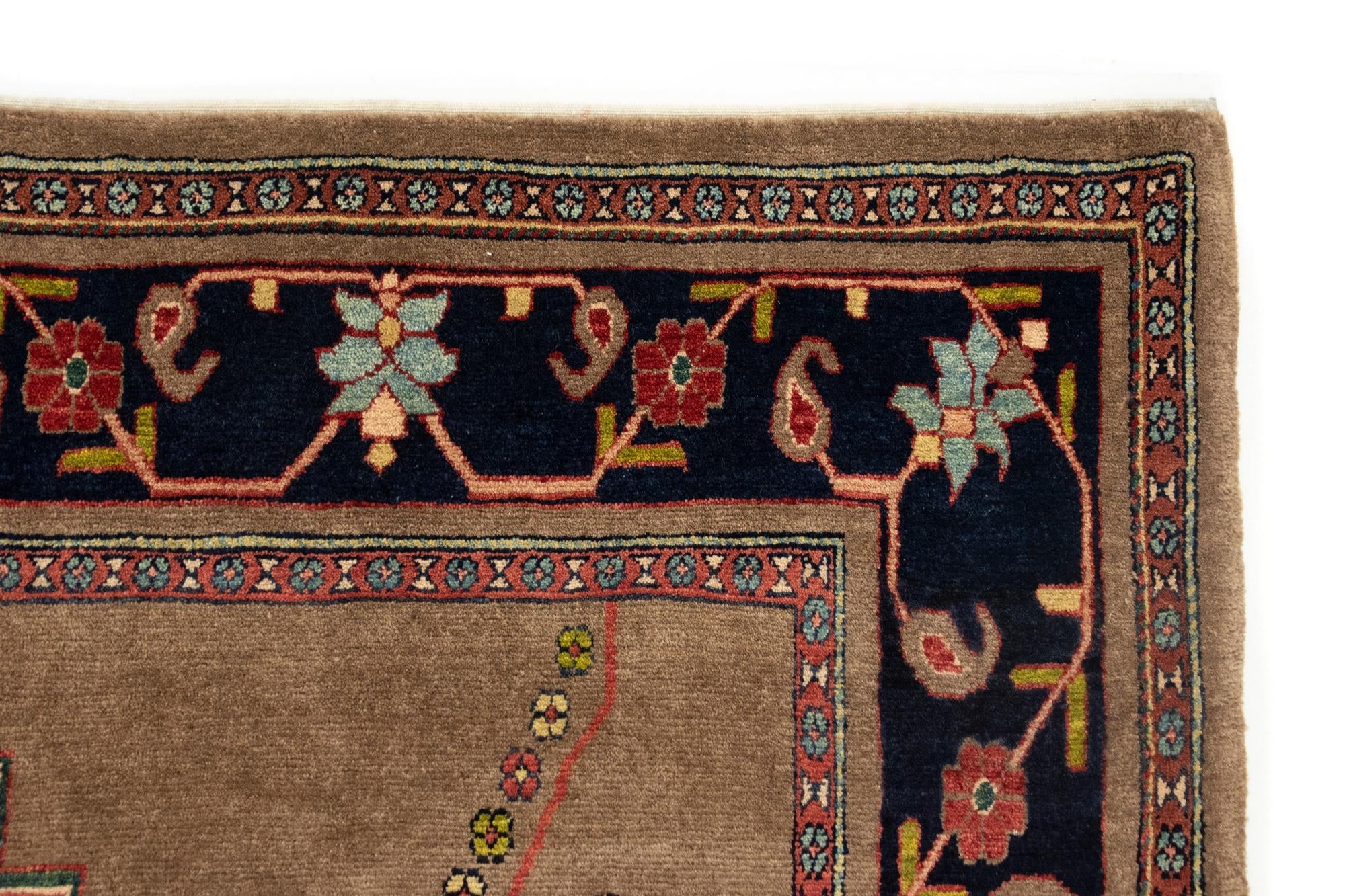5' 9 x 7' 7 Hand Knotted Kashkuli Persian Wool Rug