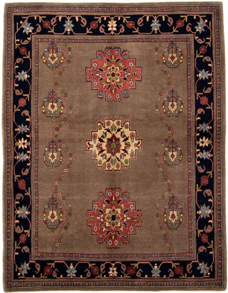 Detail image of 5' 9 x 7' 7 Hand Knotted Kashkuli Persian Wool Rug