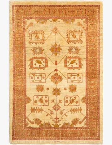 3' 7 x 5' 5 Kashkuli Wool Rug