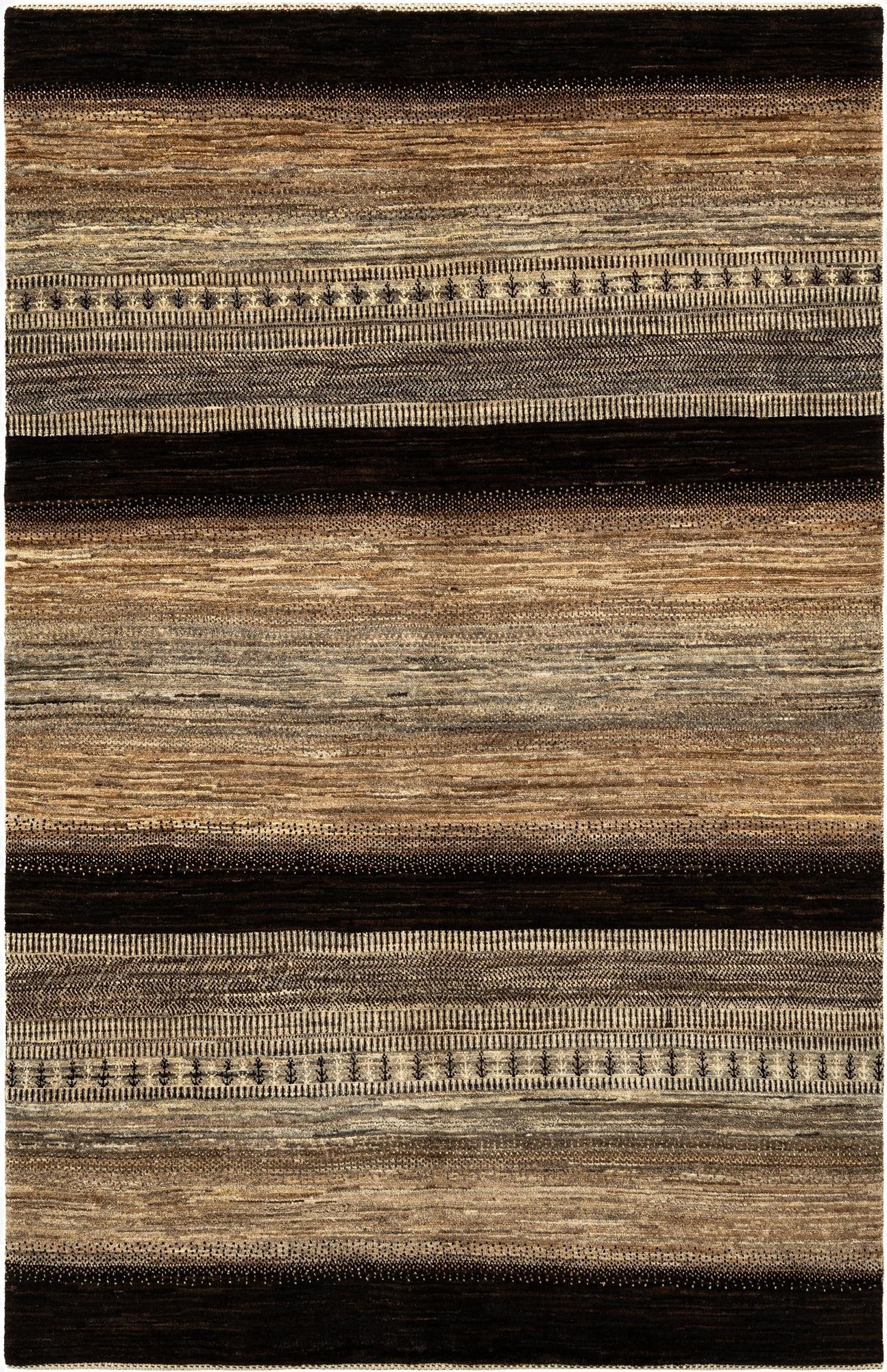5' 4 x 8' 3 Hand Knotted Kashkuli Rug