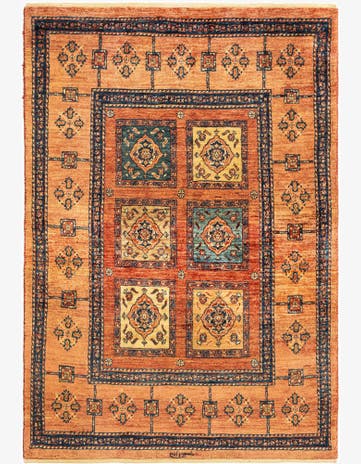 3' 5 x 5' 1 Kashkuli Wool Rug