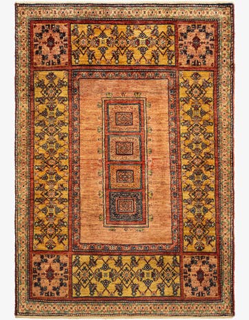3' 7 x 5' 3 Kashkuli Wool Rug